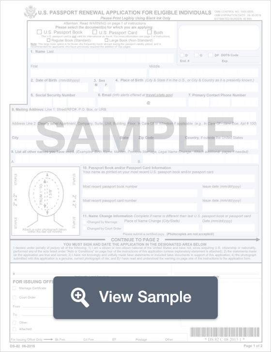 passport application ds 82