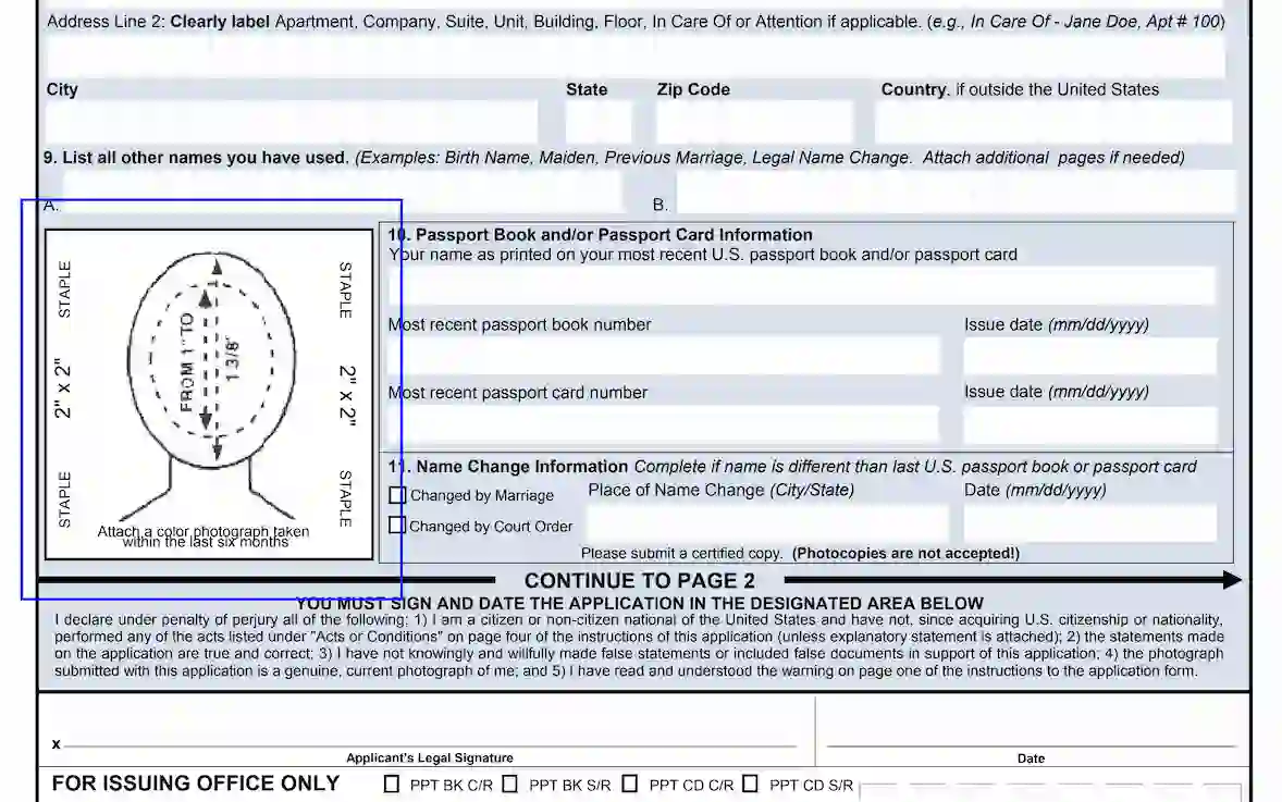 passport application ds 82