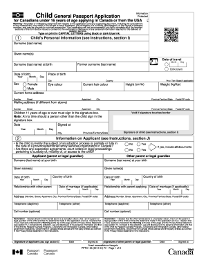 passport application example filled forms