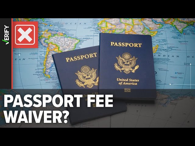 passport application fee waiver