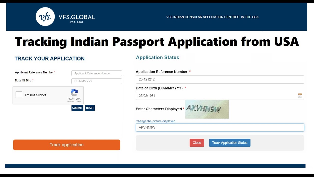 passport application status for india