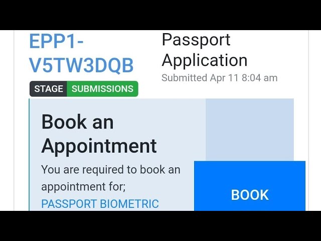 passport application status stages