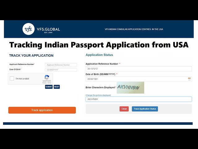 passport application tracker