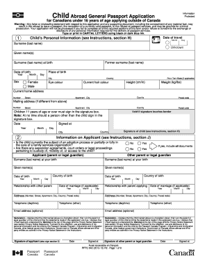 passport application under 16