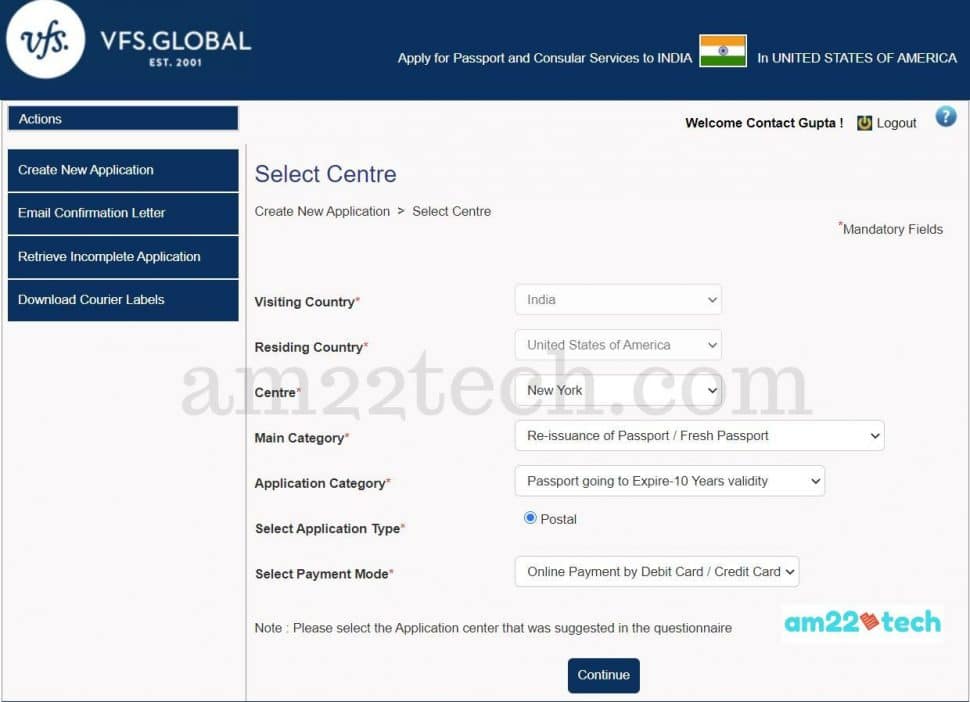 passport apply online india