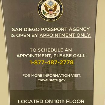 passport appointment san diego