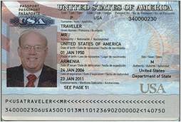 passport biographical page