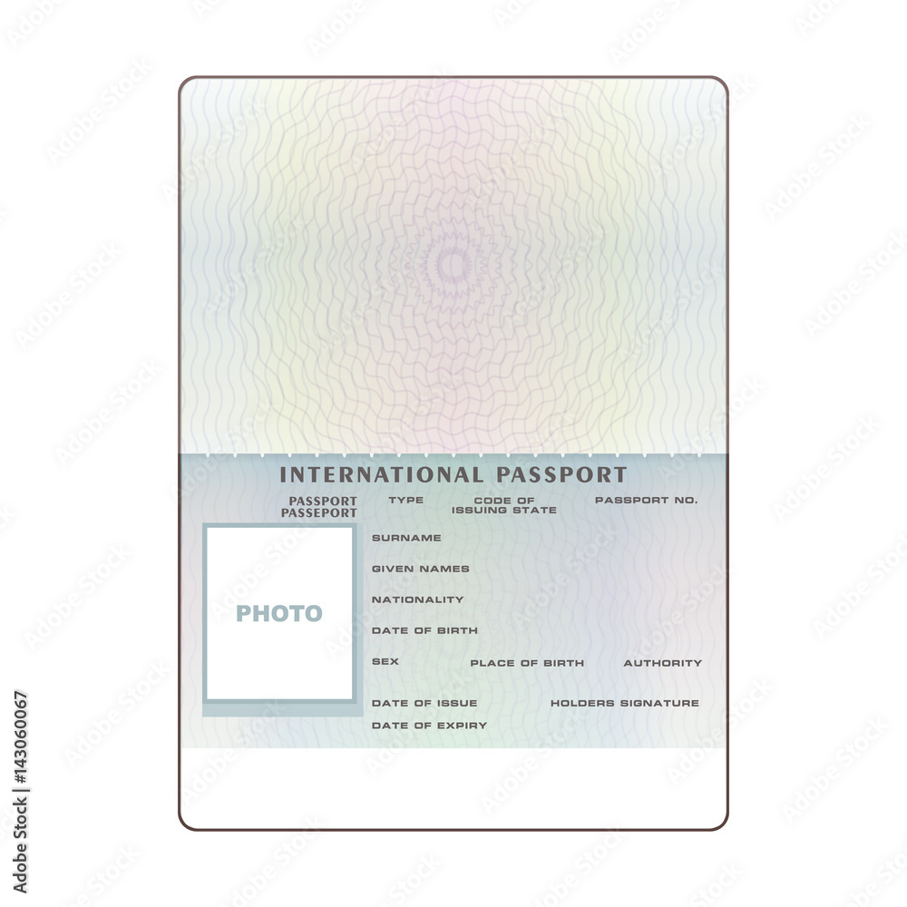 passport blank