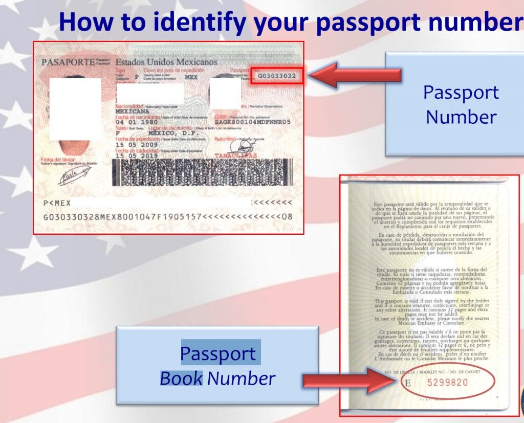 passport book number mexico