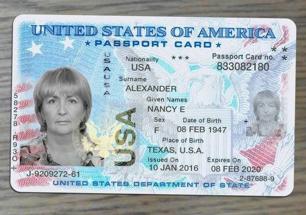 passport card to canada