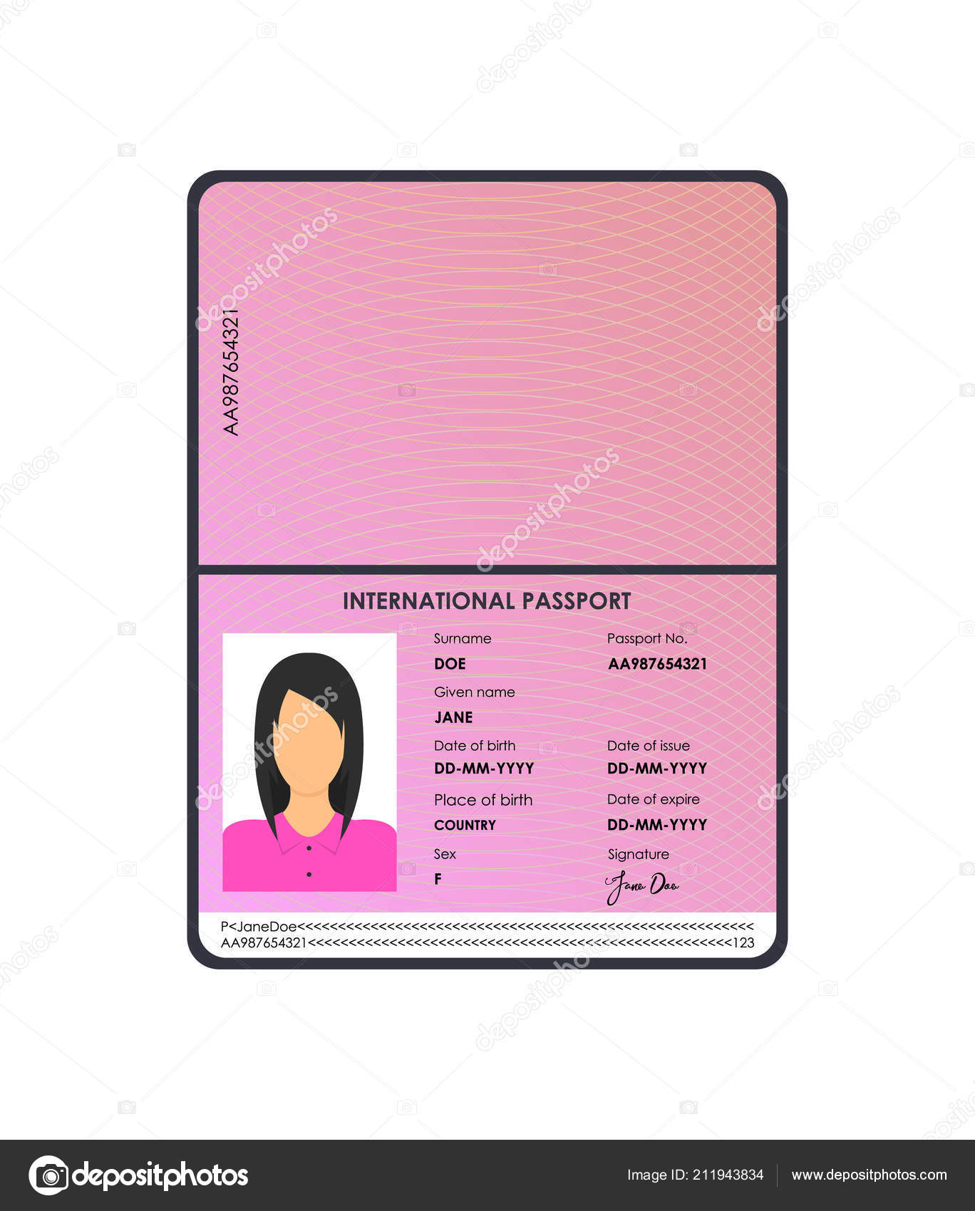 passport cartoon