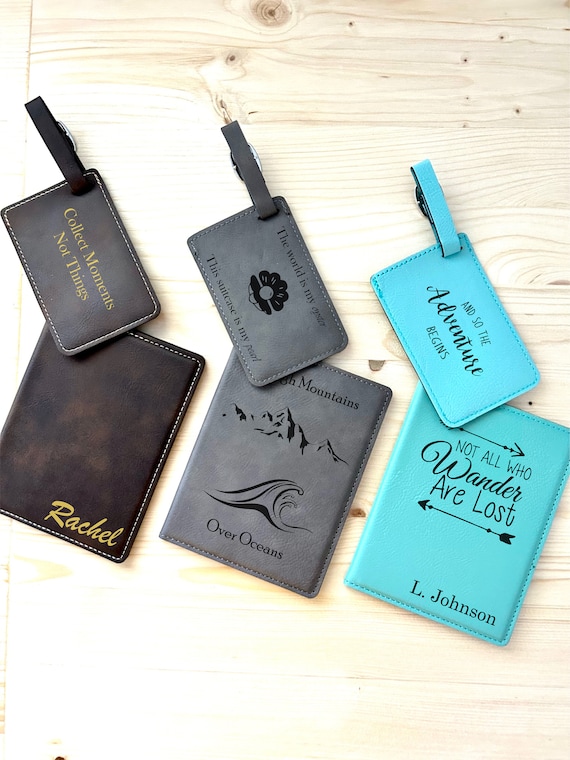 passport case and luggage tag set