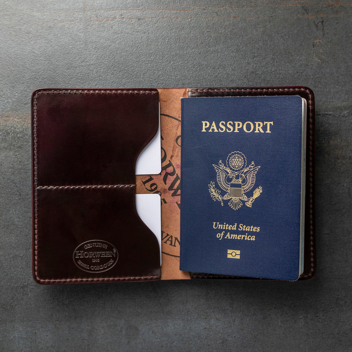 passport case leather