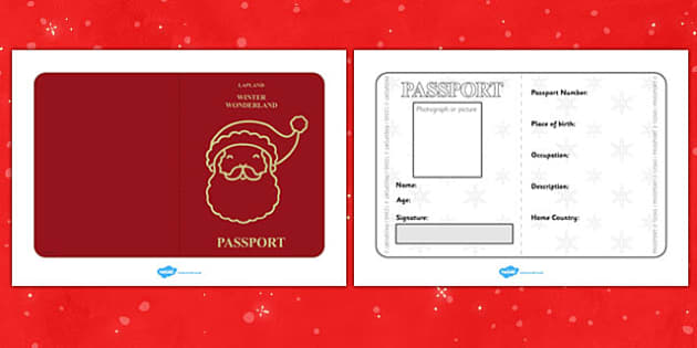 passport christmas