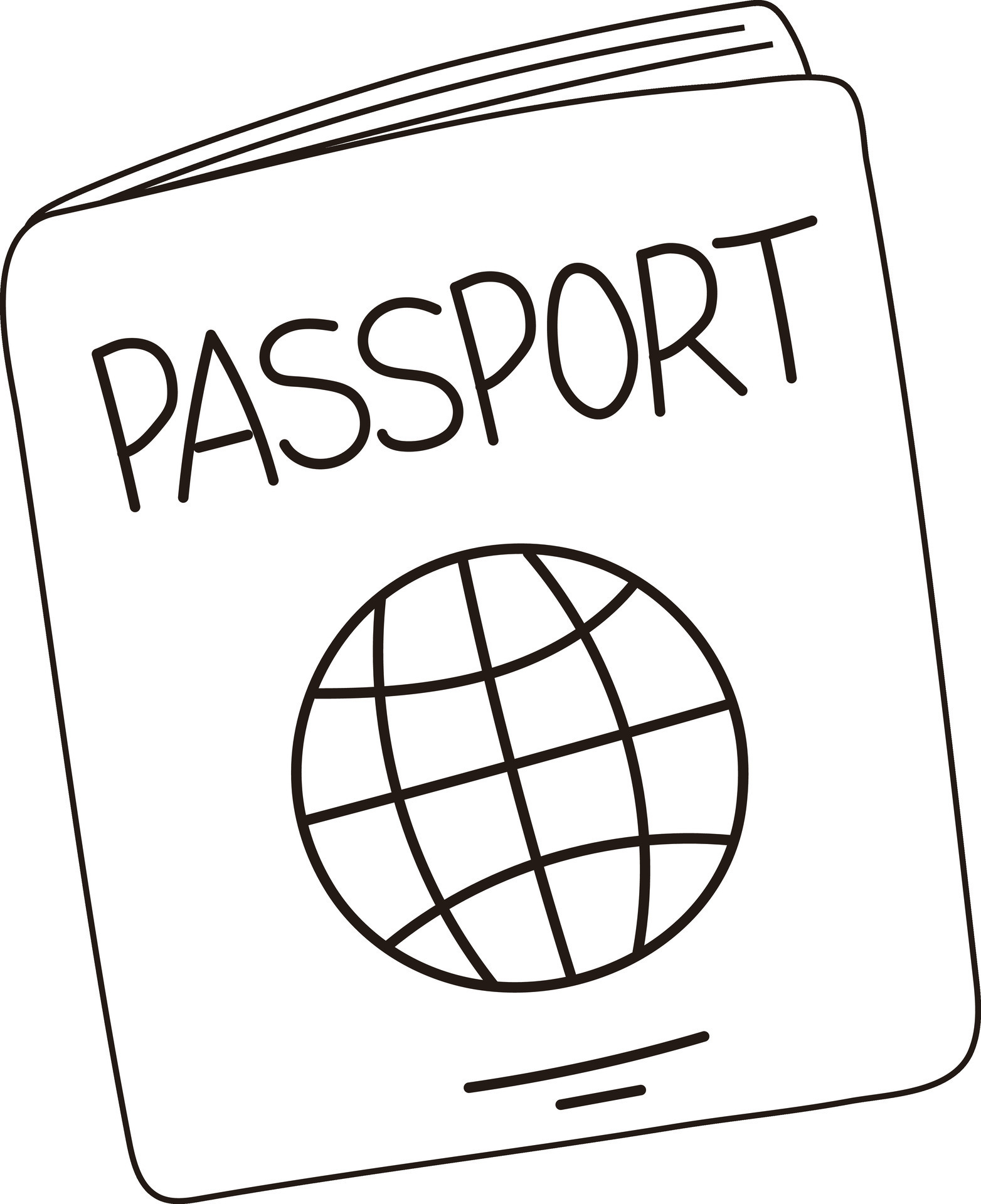 passport clip art