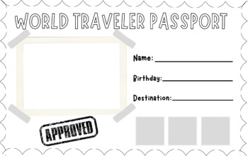 passport coloring page