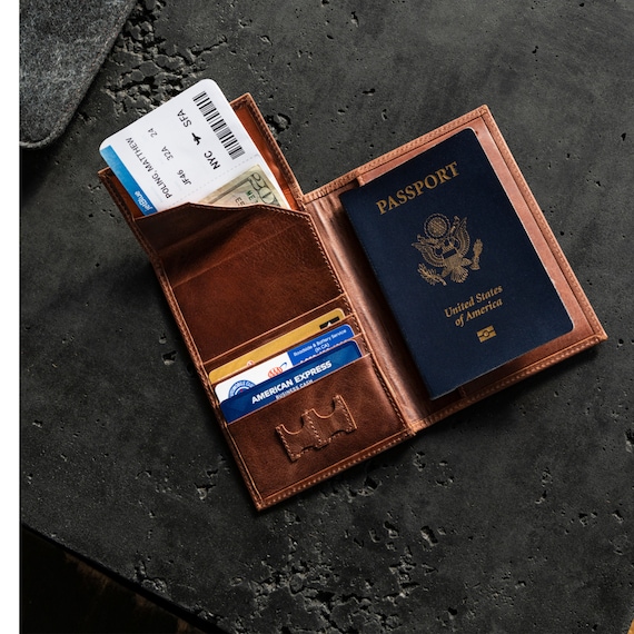 passport cover leather