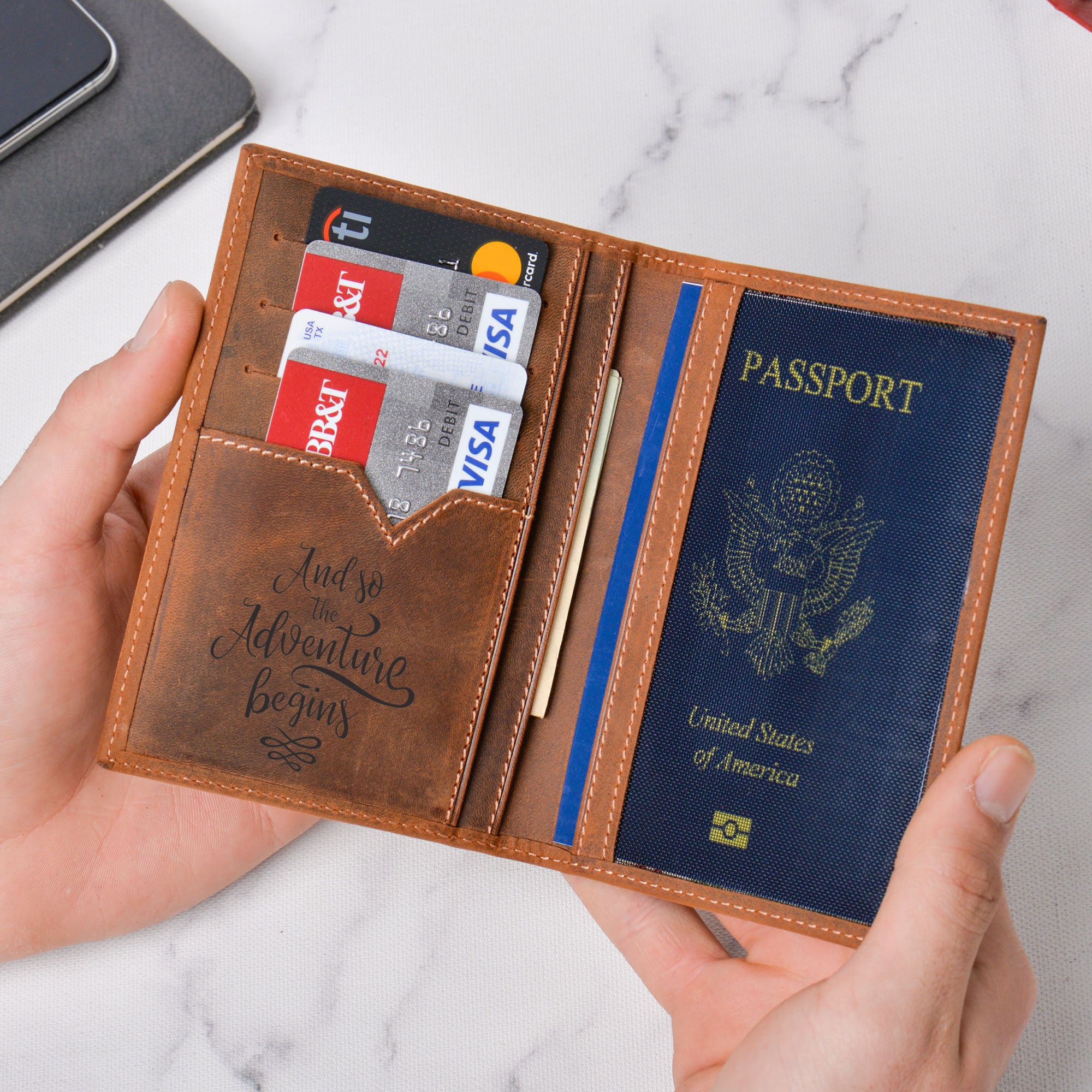 passport cover leather