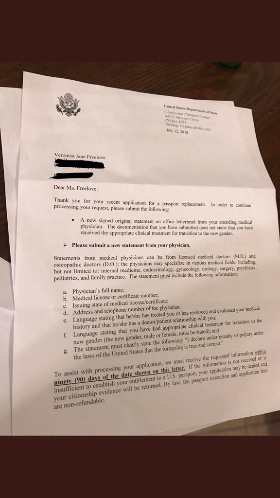 passport denial letter