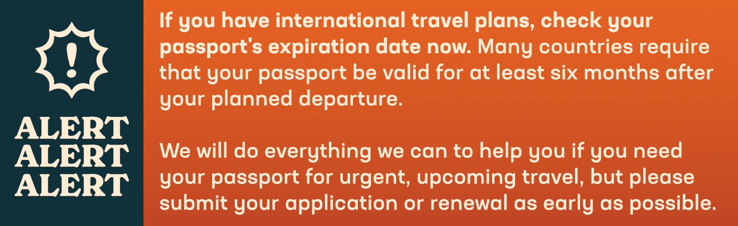 passport expiration international travel