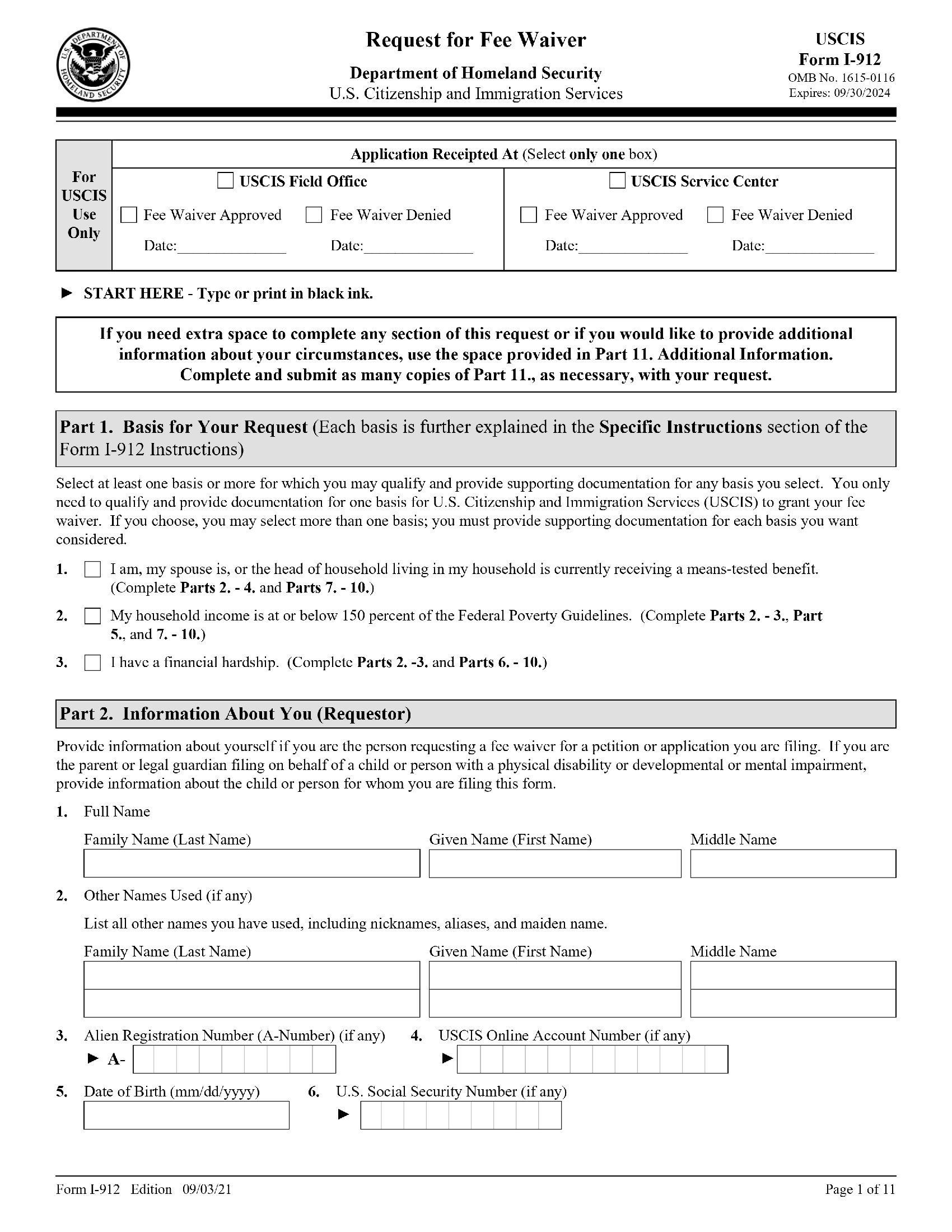 passport fee waiver for low income