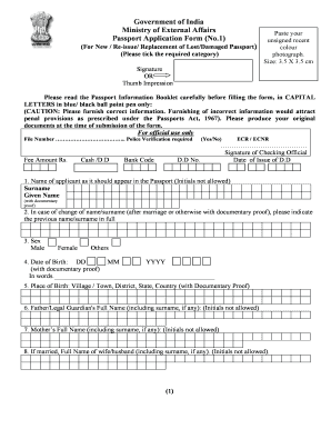 passport file no india