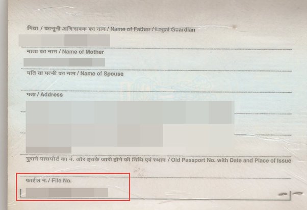 passport file number on passport