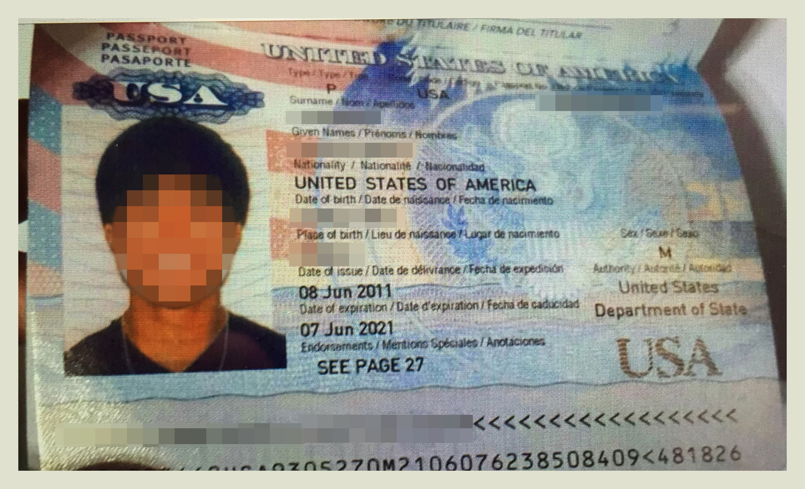 passport for 18 year old usa