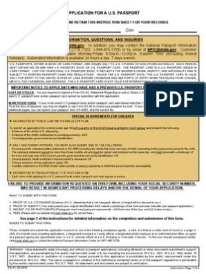 passport form ds 11 printable