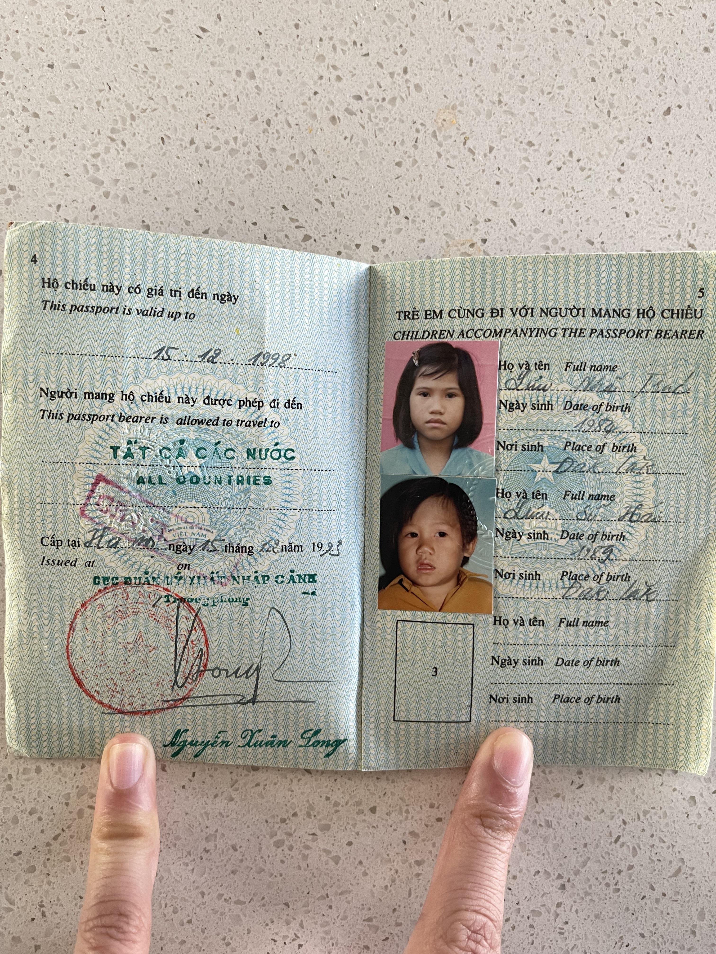 passport front page