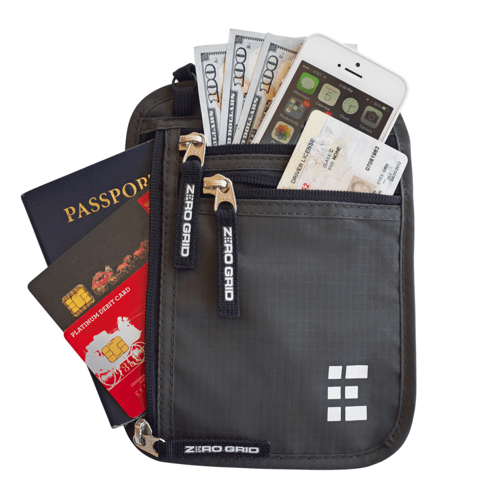 passport holder around neck