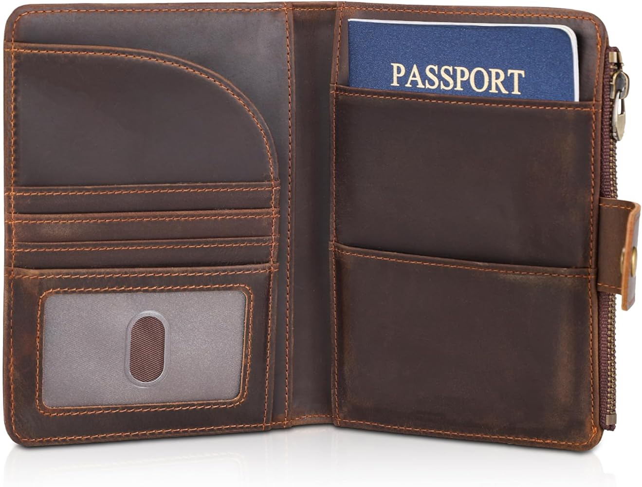 passport holder zipper