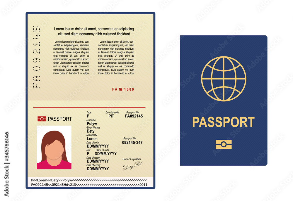 passport identification page