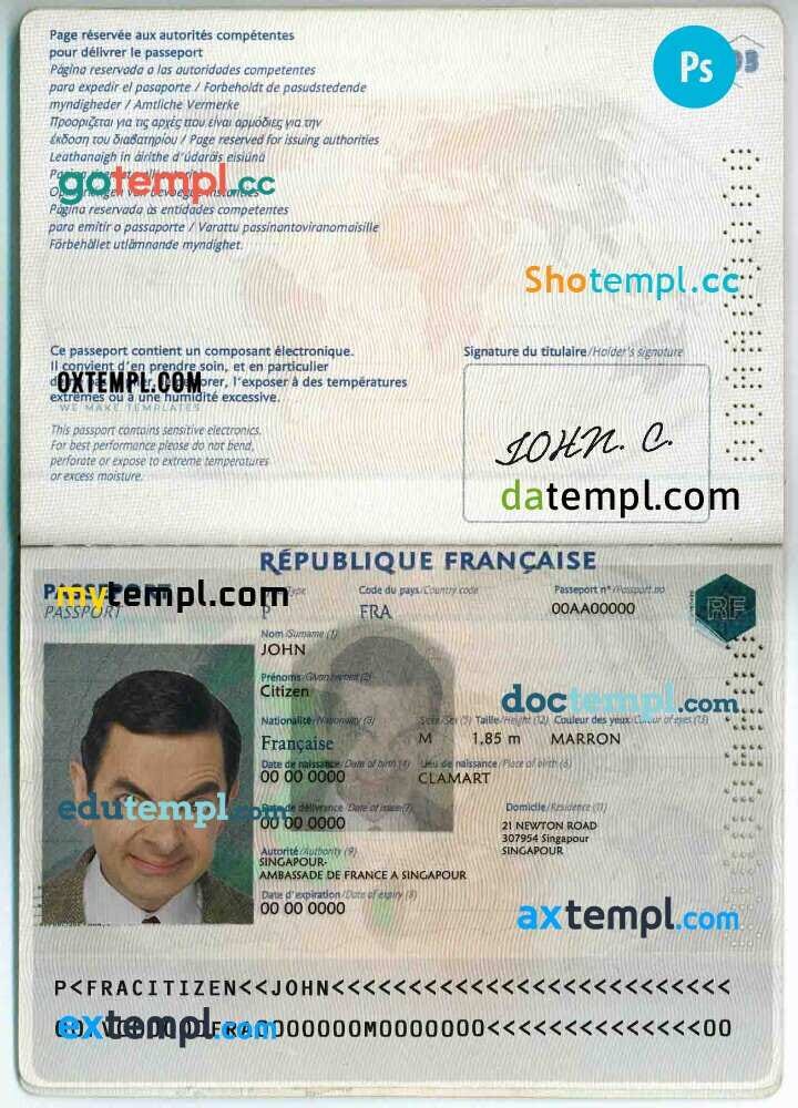 passport in french