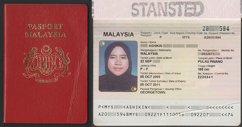 passport in malay