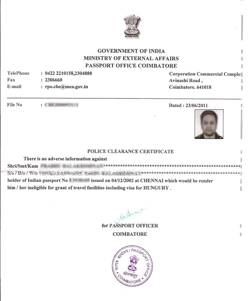 passport india police verification