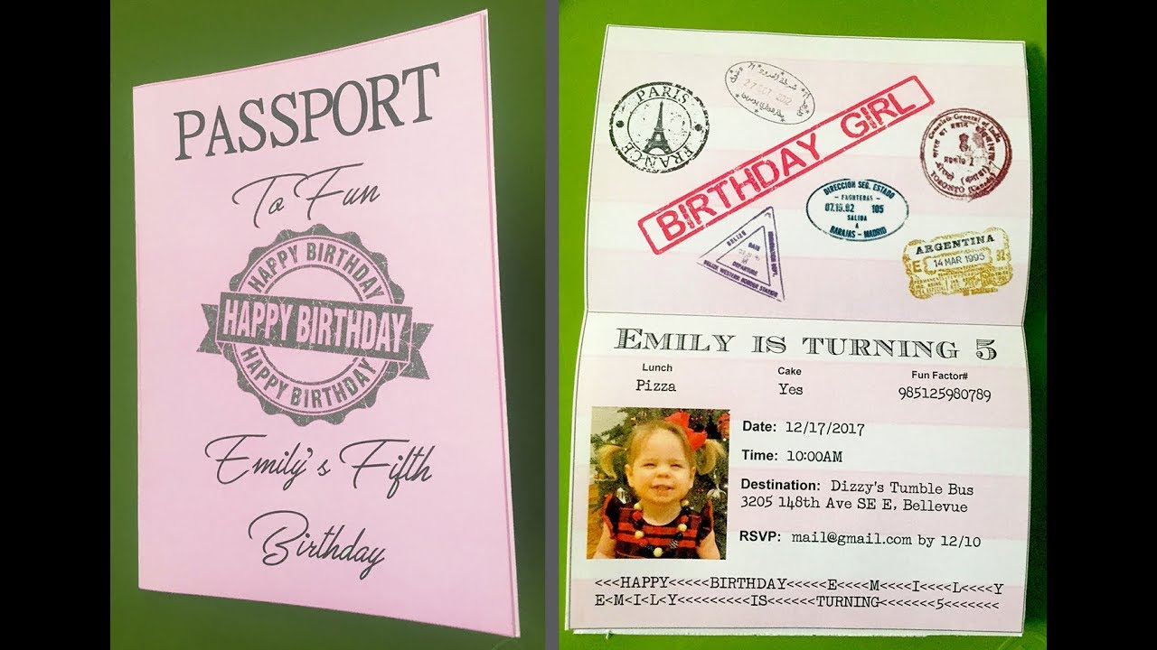 passport invitation template