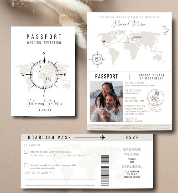 passport invitation template