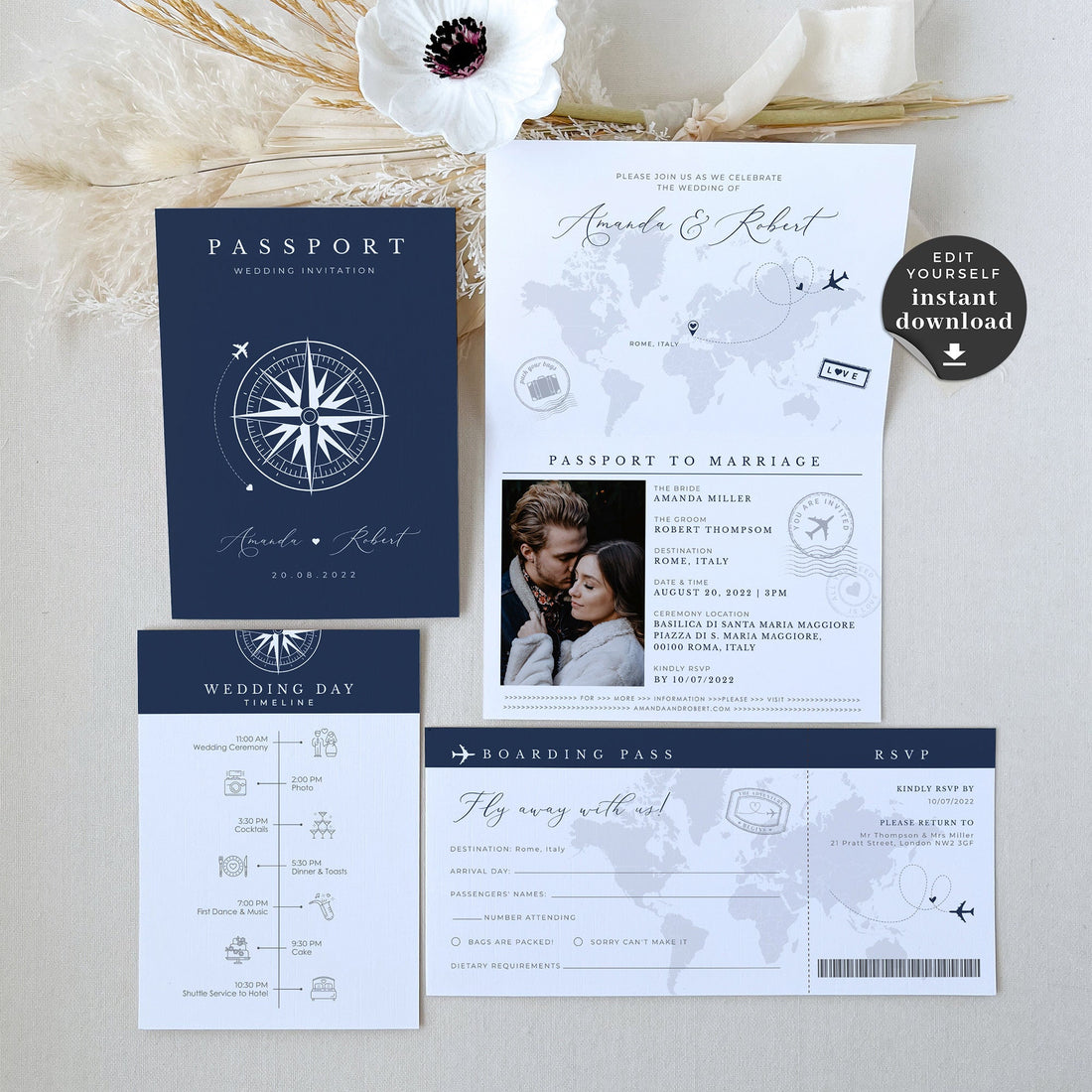 passport invitation template