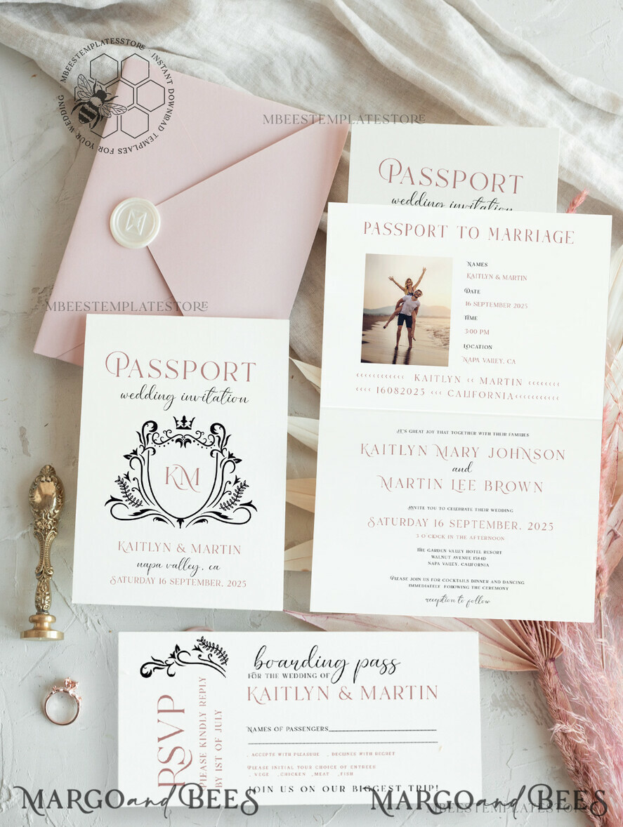 passport invitation template