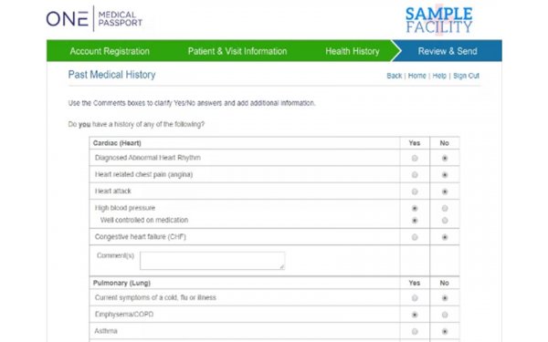 passport medical