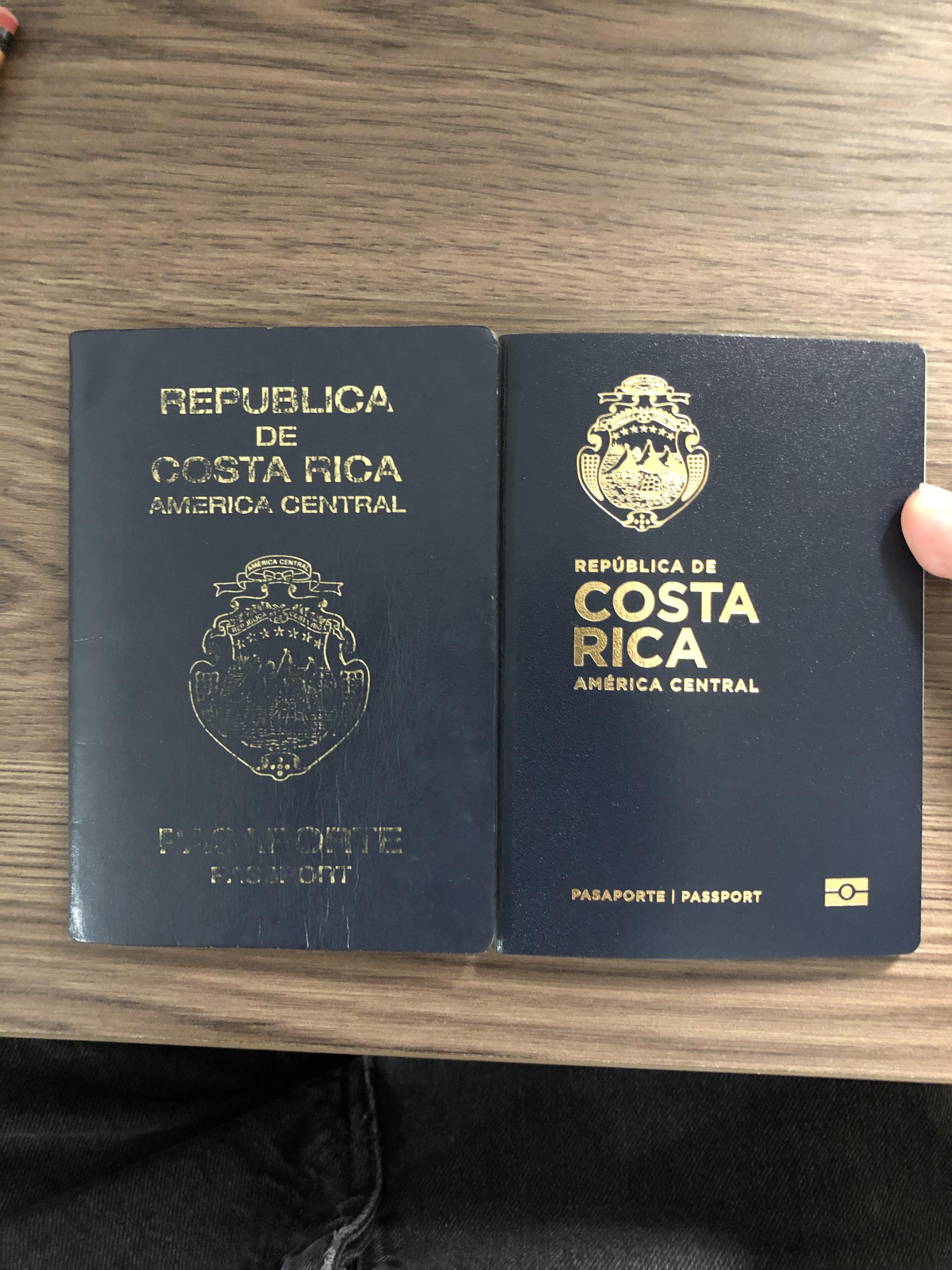 passport needed for costa rica