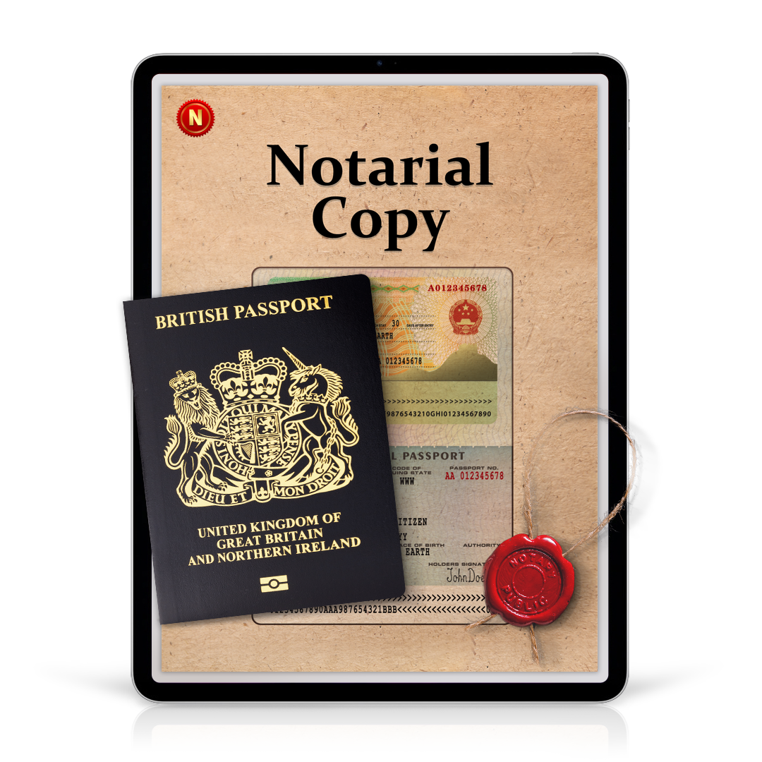 passport notarized copy