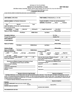 passport online form