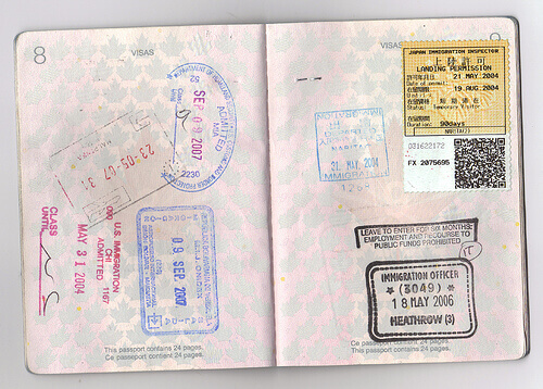 passport page