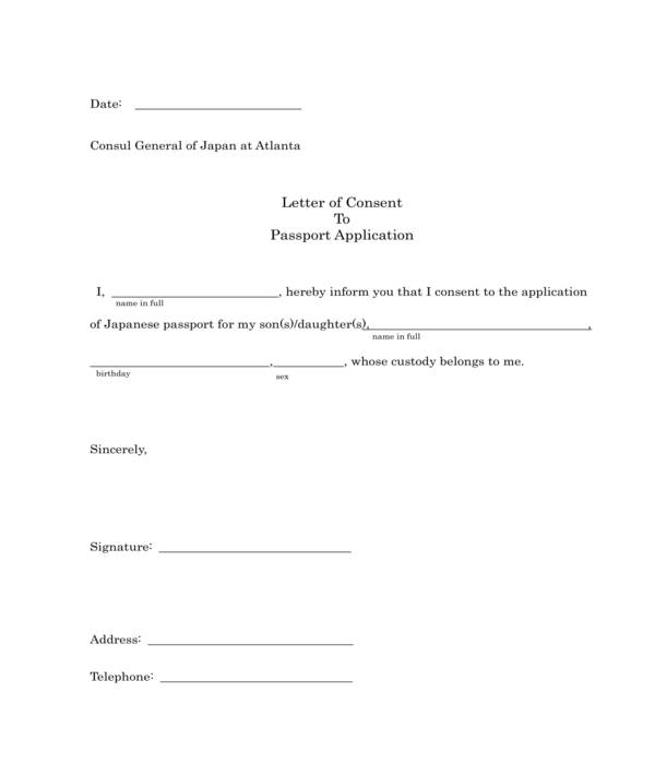 passport parental permission form