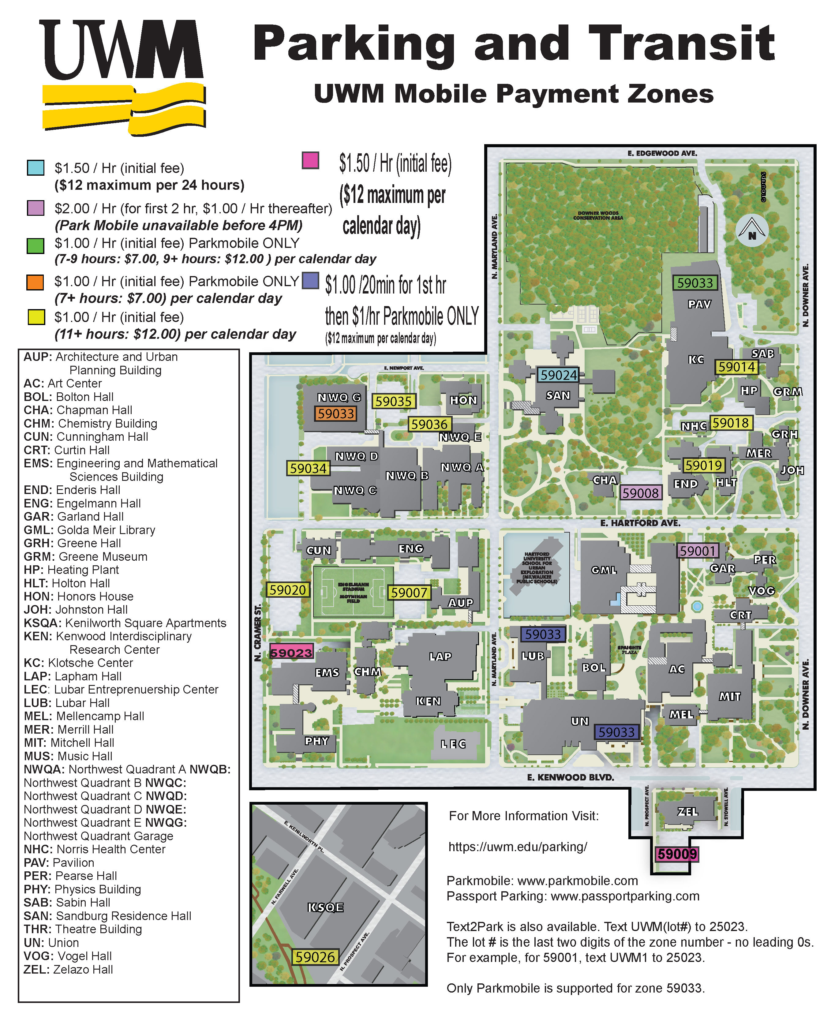 passport parking zone map