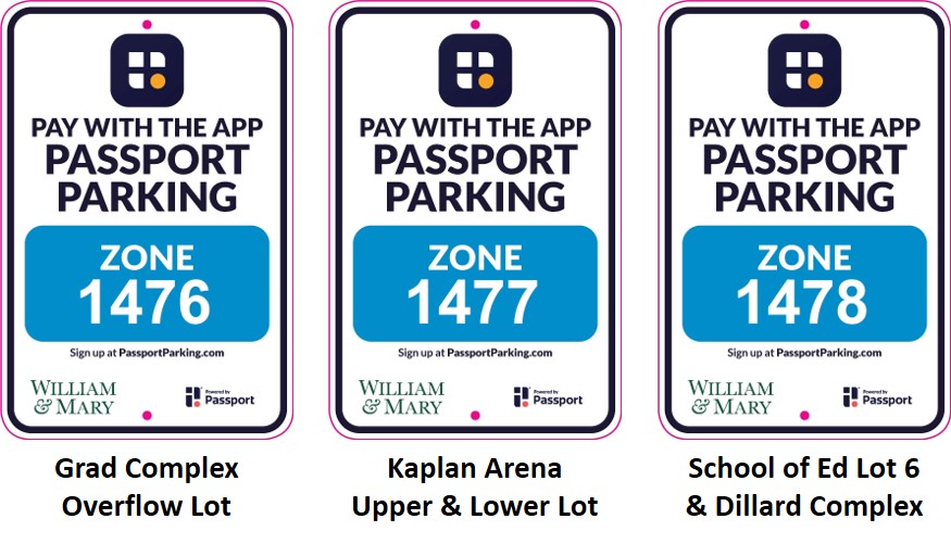 passport parking zones