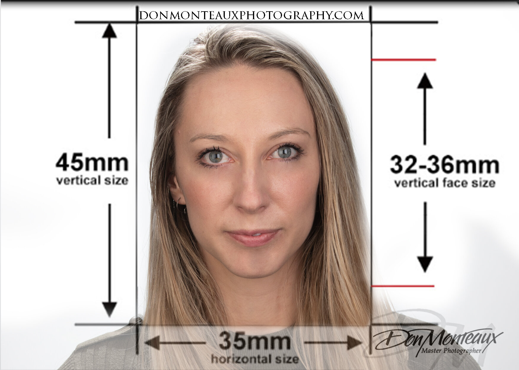 passport photo australia size