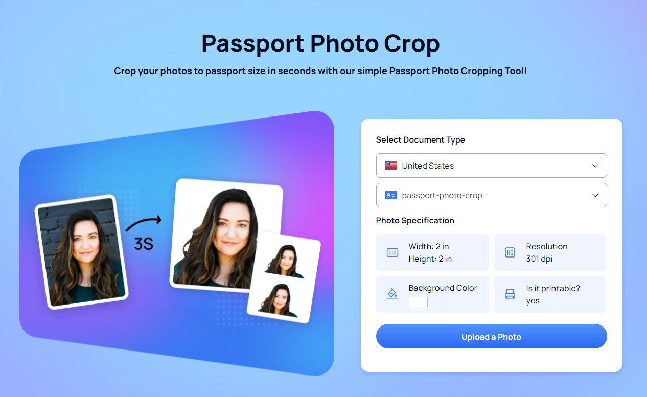 passport photo crop tool